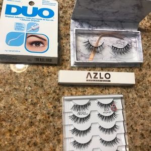 NWOT never worn False eyelash and glue bundle